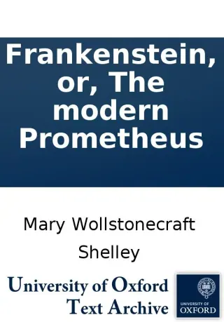 Обложка «Frankenstein; or, the modern prometheus» — Mary Wollstonecraft Shelley, классика, уровень C2