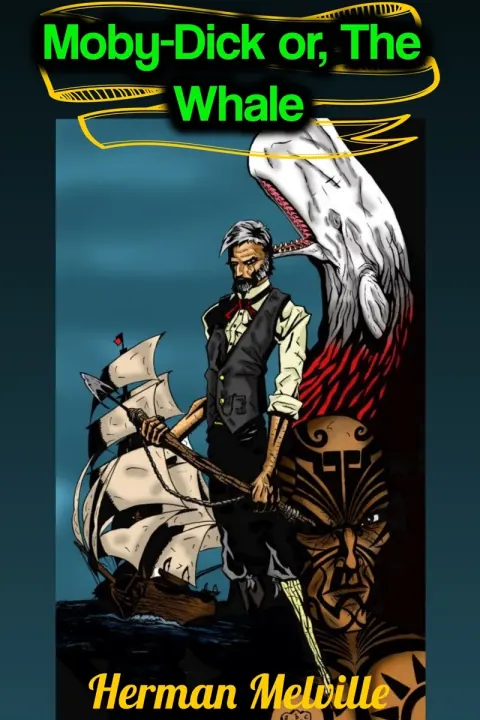 Обложка книги «Moby Dick; Or, The Whale» — Herman Melville, художественная литература, уровень C2